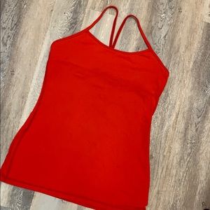 LULULEMON POWER Y TANK RED